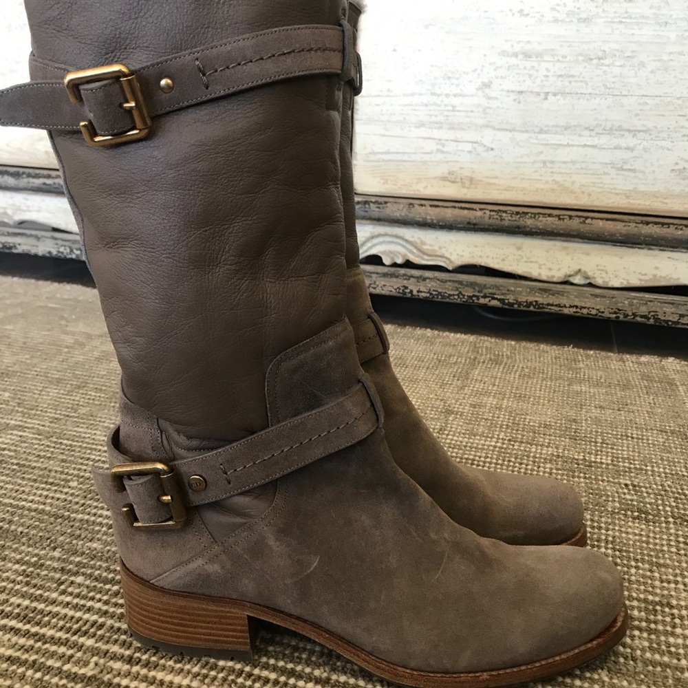 Christian Dior Nubuck/Leather Mid-Calf boots 41 - Picture 11 of 15